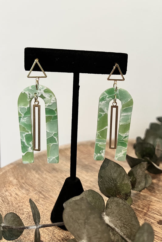 Jade Studded Horseshoe