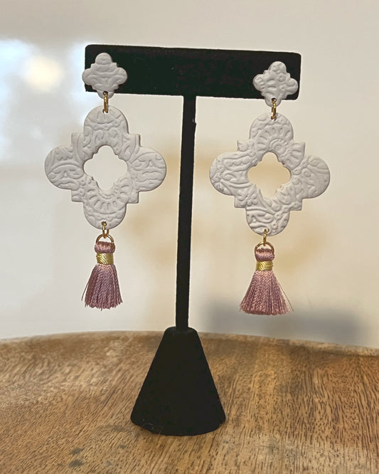 Lilac Tassel Dangle